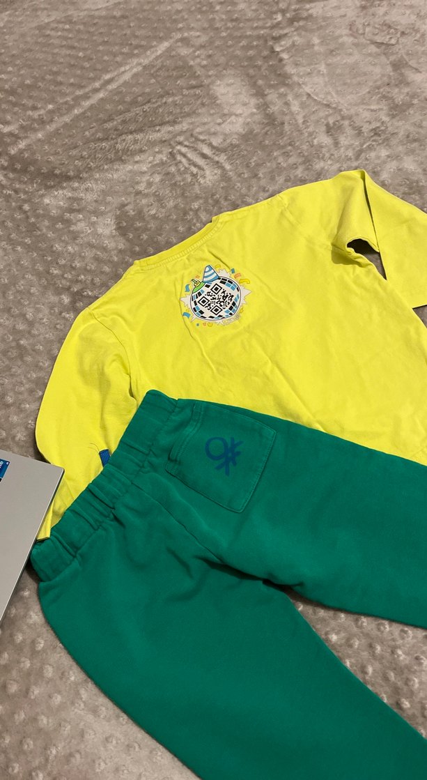 Erkek Bebek Renkli Uzun Kollu Takım - Görsel 3