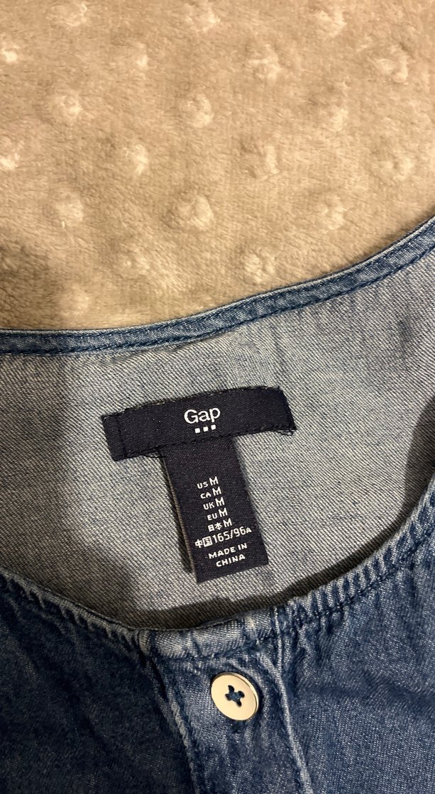 Düğmeli Uzun Kollu Jean Kadın Tulum - Görsel 5