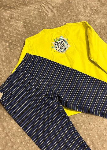 Sarı Baskılı Erkek Çocuk Pijaması - Görsel 3