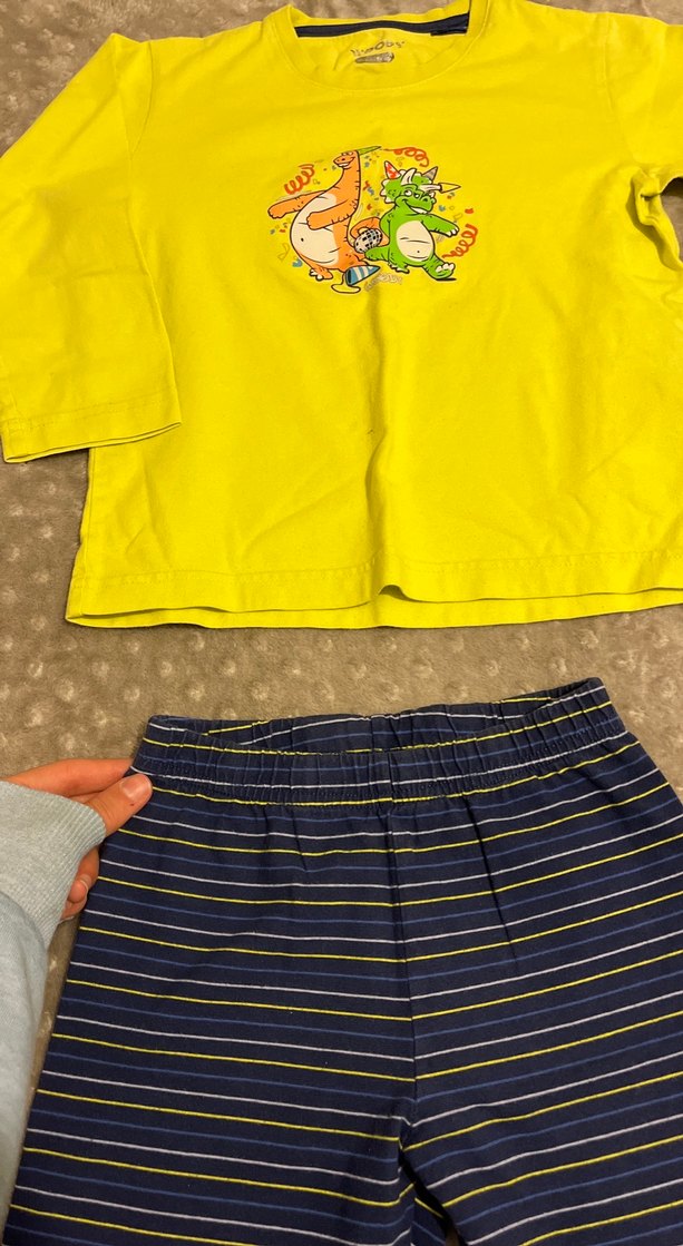 Sarı Baskılı Erkek Çocuk Pijaması - Görsel 2