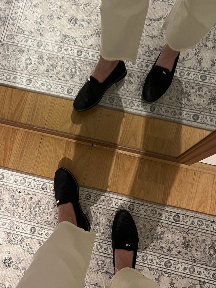 Gri Yılan Desenli Kadın babet - Görsel 3