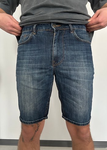 vintage denim şort - Görsel 2