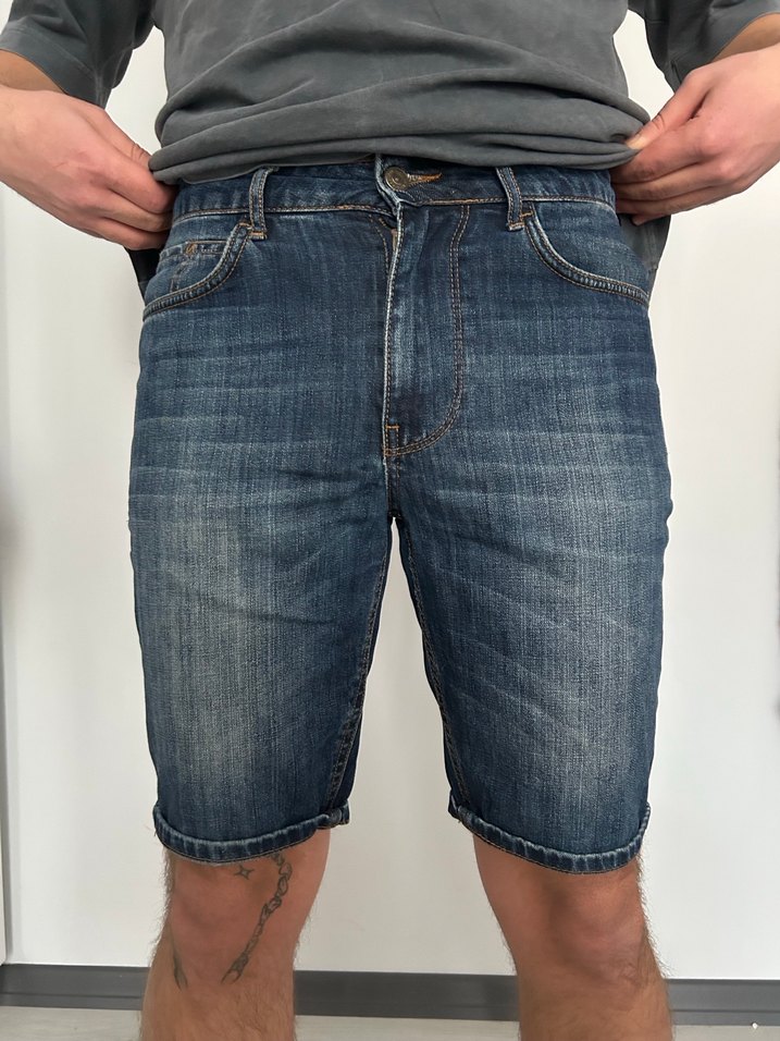 vintage denim şort - Görsel 2