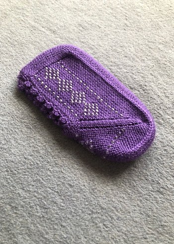 Mor Örgü Kız Çocuk Ev Terliği - Görsel 2