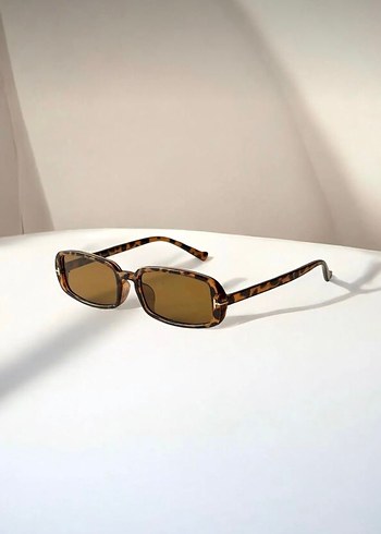 Kadın Kahverengi Dikdörtgen Gözlük - Görsel 4