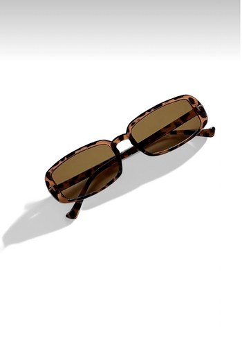 Kadın Kahverengi Dikdörtgen Gözlük - Görsel 3