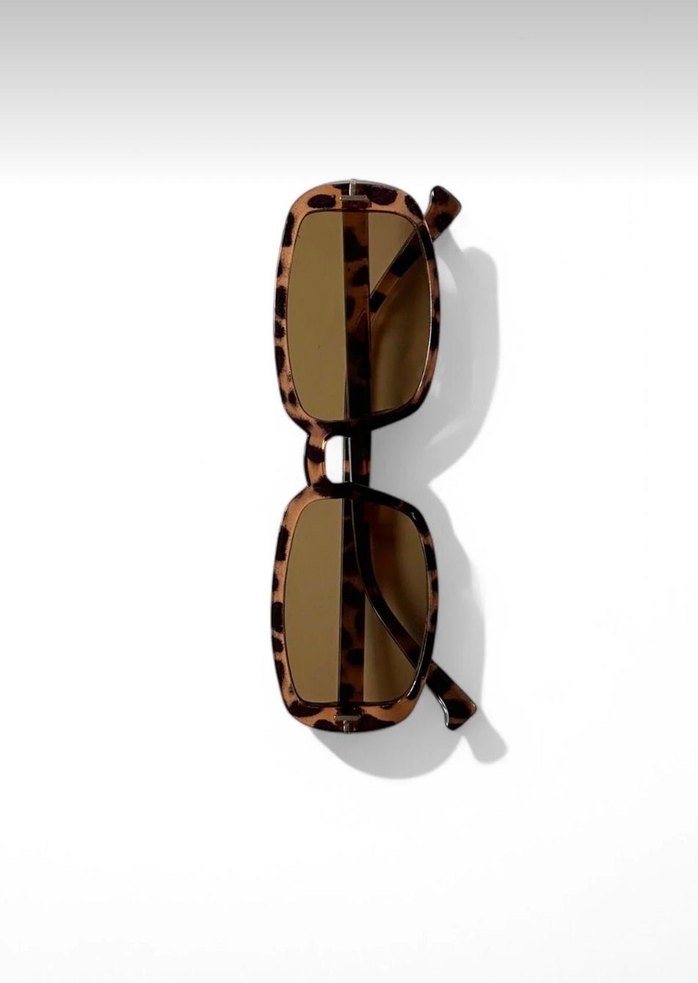 Kadın Kahverengi Dikdörtgen Gözlük - Görsel 2