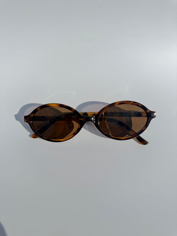 Kahverengi Kadın Sokak Stili Güneş Gözlüğü - Görsel 3