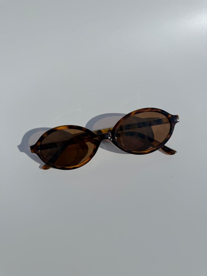 Kahverengi Kadın Sokak Stili Güneş Gözlüğü - Görsel 4