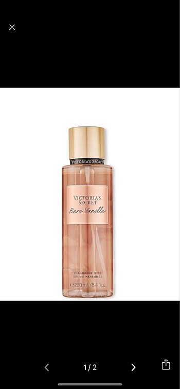 Victoria s Secret Victoria?s secret bare vanilla faturası mevcut