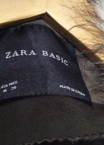 m Beden Zara kürklü kaban