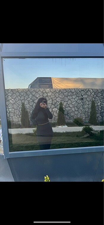 Balıkçı yaka bluz etek takım - Görsel 2