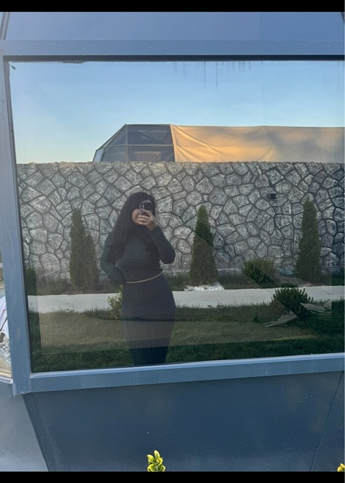 Balıkçı yaka bluz etek takım - Görsel 2