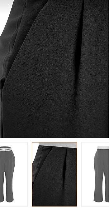 Kemerli kumaş pantolon