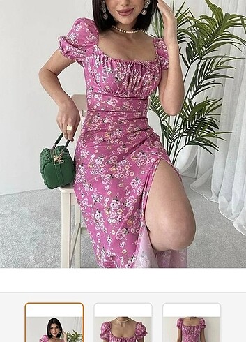 Trendyol & Milla Çiçekli pembe elbise