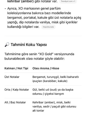 XQ kadın parfüm