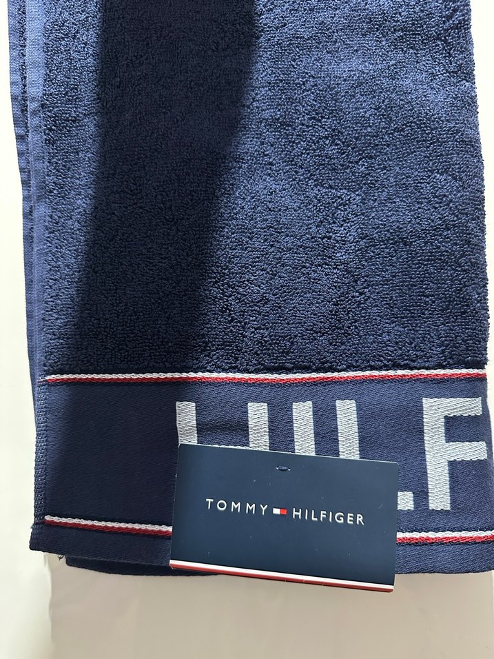 Tommy Hilfiger Erkek Mavi Plaj Havlusu - Görsel 4