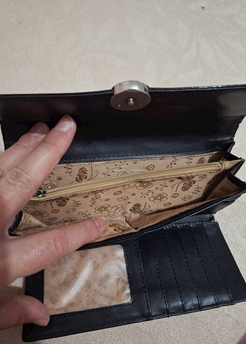 Siyah Tokalı Kadın Cüzdan - Görsel 2
