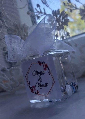 şeffaf kolonya şişesi boş - Görsel 3