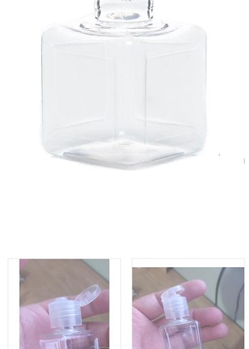 şeffaf kolonya şişesi boş - Görsel 4