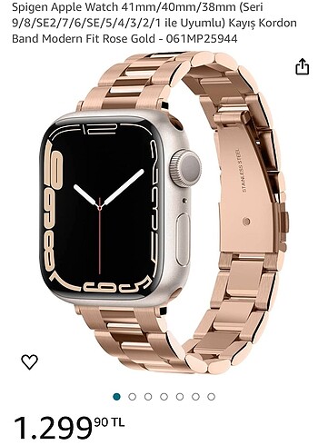 Spigen kayış Rose gold ve diğer marka silver kılıf