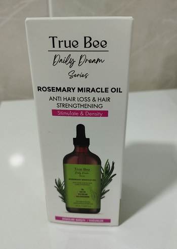 True Bee Biberiye Saç Güçlendirici Yağı büyük boy 100 ML