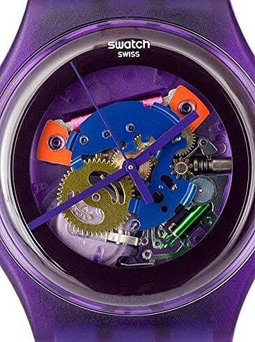 Swatch Analog Mor Quartz Saat SUOV100