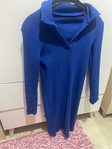 Diğer Mavi mini elbise