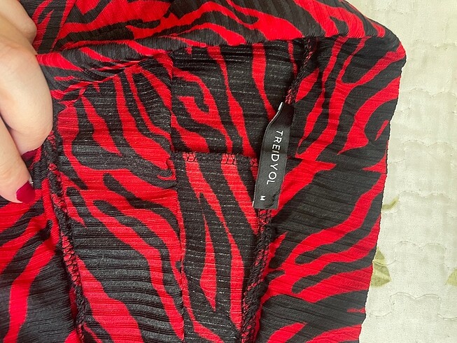 m Beden Zebra desen midi etek