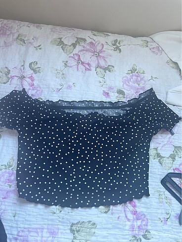 Shein puantiyeli bluz
