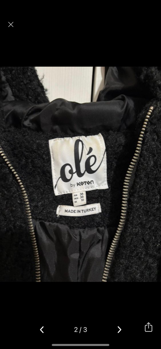 Koton peluş mont - Görsel 2