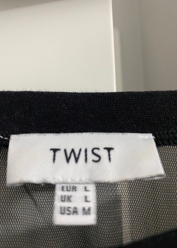 Twist transparan tasarım bluz - Görsel 3