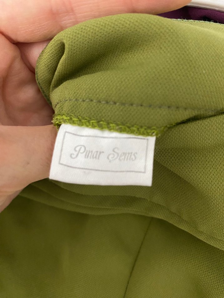 Yeşil Salaş Kadın Kumaş Pantolon - Görsel 3