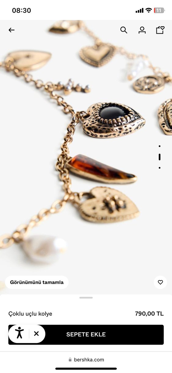 Bershka çoklu etnik kolye - Görsel 3