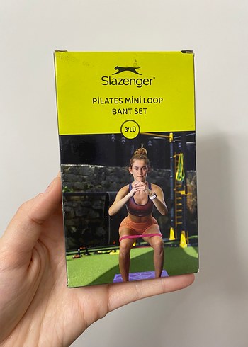 Slazenger Pilates Mini Loop Bant Seti 3'lü Sarı