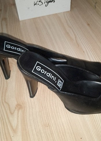 Siyah Stiletto Topuklu Klasik terlik İthal hakiki deri - Görsel 3