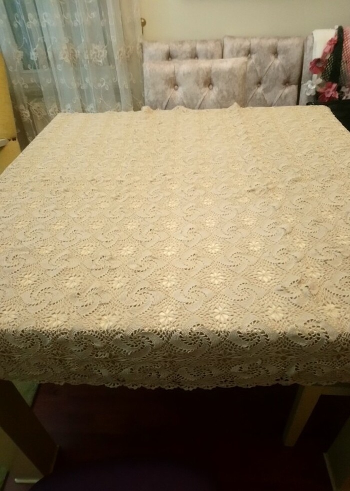 Masa örtüsü DaNtel (12 adet peçetesi de vardır)  - Görsel 3