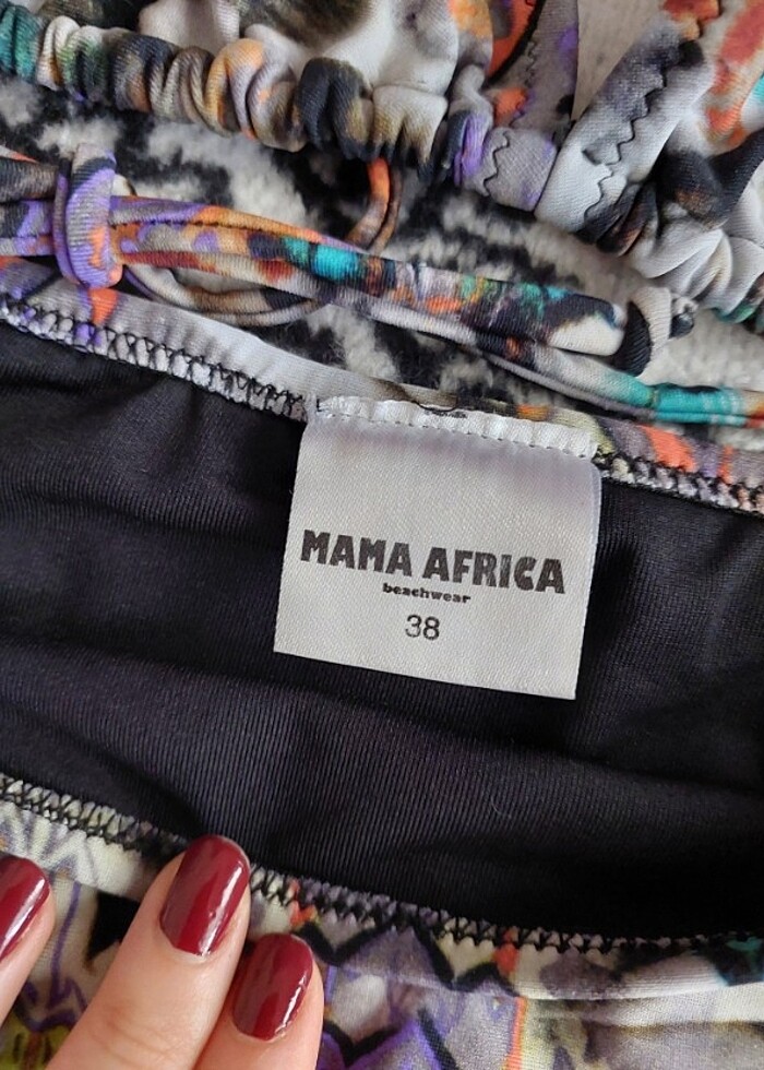 ETNİK DESENLİ ÜÇGEN BAĞLAMALI BİKİNİ TAKIMI - Görsel 3