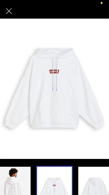 xs Beden beyaz Renk Levis sweatshirt