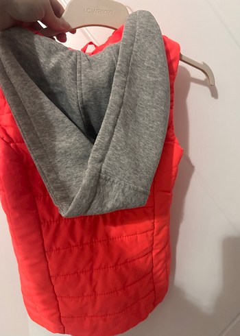 Kız Çocuk Kırmızı Fermuarlı Yelek - Görsel 3