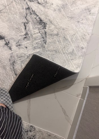 Gri Yılan Desenli Modern Halı - Görsel 4