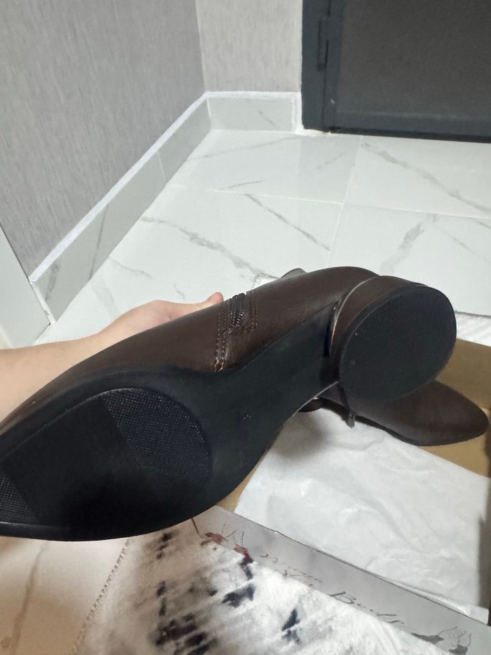 Kadın Kahverengi Deri Dolgu Topuklu Bot - Görsel 2