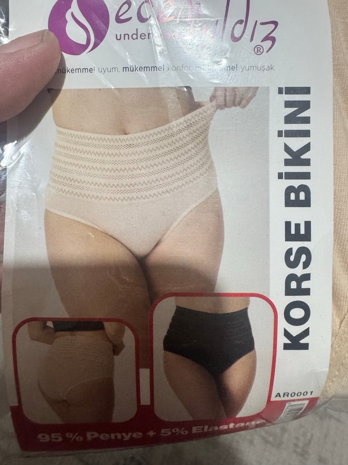 Bej Midi Korseli Kadın Külot - Görsel 4