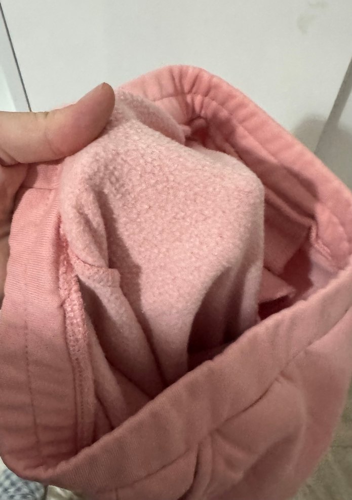 Pembe Baskılı Pamuklu Kız Eşofman Altı - Görsel 3