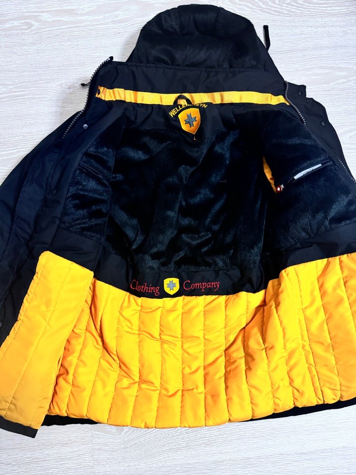 Düğmeli Siyah Erkek Sokak Stili Mont - Görsel 2