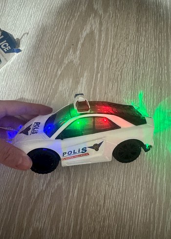 Beyaz Polis Oyuncak Arabası 3D Işıklı - Görsel 3