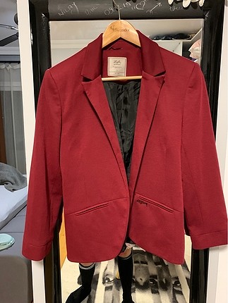 Bordo blazer ceket