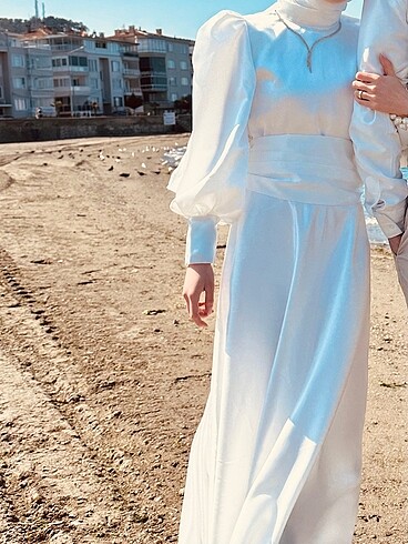 xs Beden beyaz Renk Nikah elbisesi