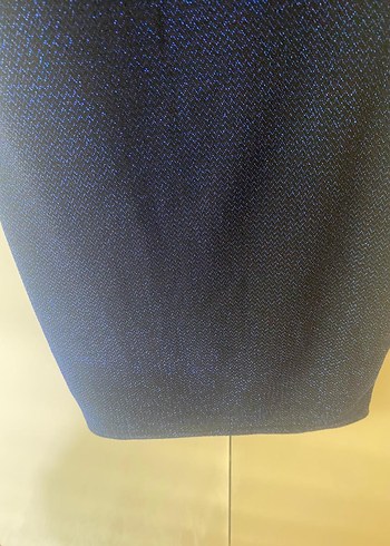 Lacivert Triko Midi Elbise - Görsel 7