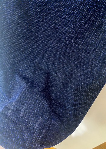 Lacivert Triko Midi Elbise - Görsel 3